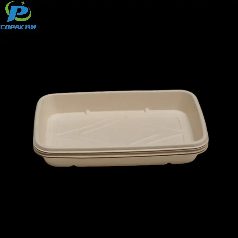 11.8*7.8 inch sugarcane bagasse bamboo disposable plates