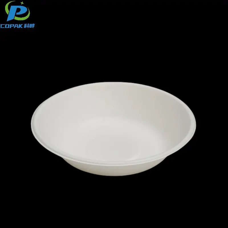 200ml, 350ml, 500ml, 850ml sugarcane bagasse salad bowl with lid