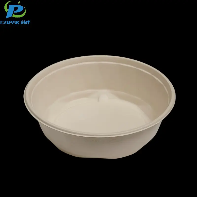 PFAS Free Pulp Sugarcane Bagasse Salad Bowl