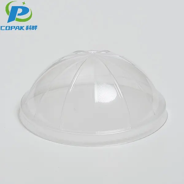 Transparent PET lid for Sugarcane Pulp sauce cup
