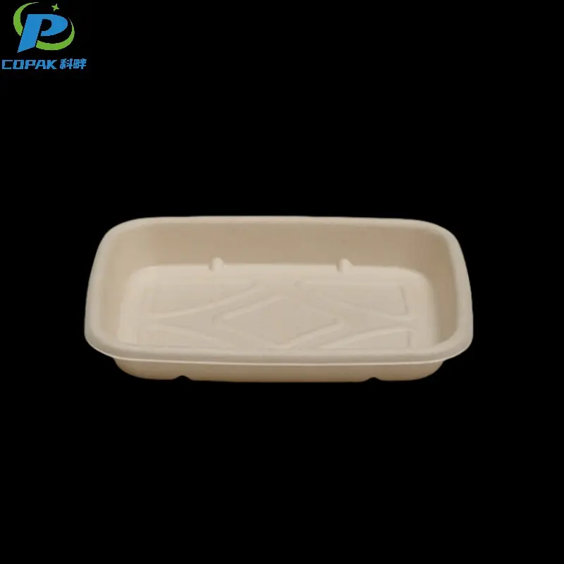 9*7 inch sugarcane bagasse eco friendly disposable plates