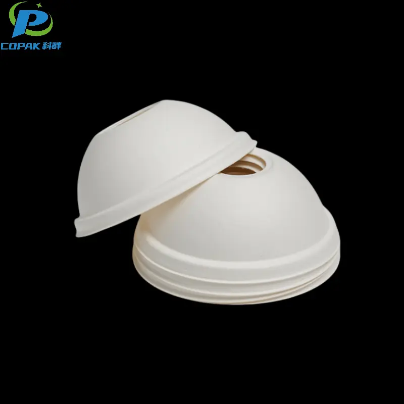 80mm Dome Lid for Bagasse Coffee Cup