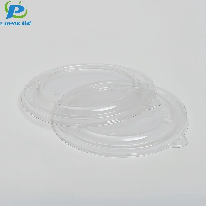 PET Plastic transparent lid for bagasse bowls