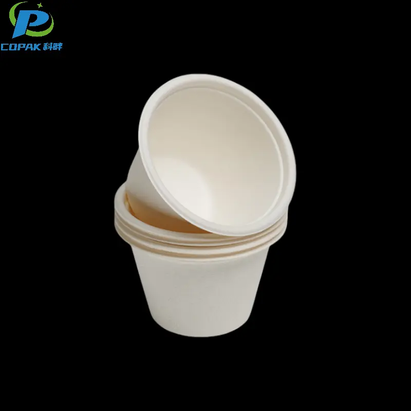 4oz 100% Biodegradable Sugarcane Pulp sauce cup